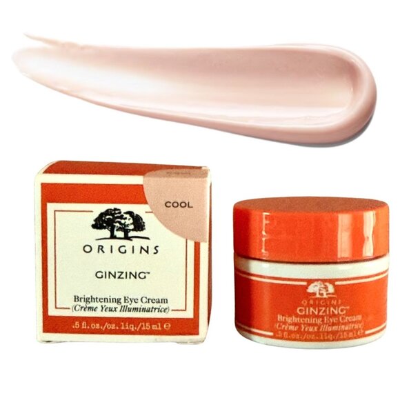 Origins Ginzing Brightening Eye Cream Cool Tone Full Size 0.5 Fl Oz - Picture 2 of 5